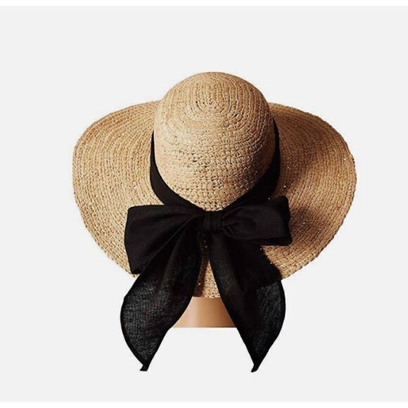 Scala Women's Big Brim Raffia
Hat in Natural, One Size/ excellent - Picture 1 of 8